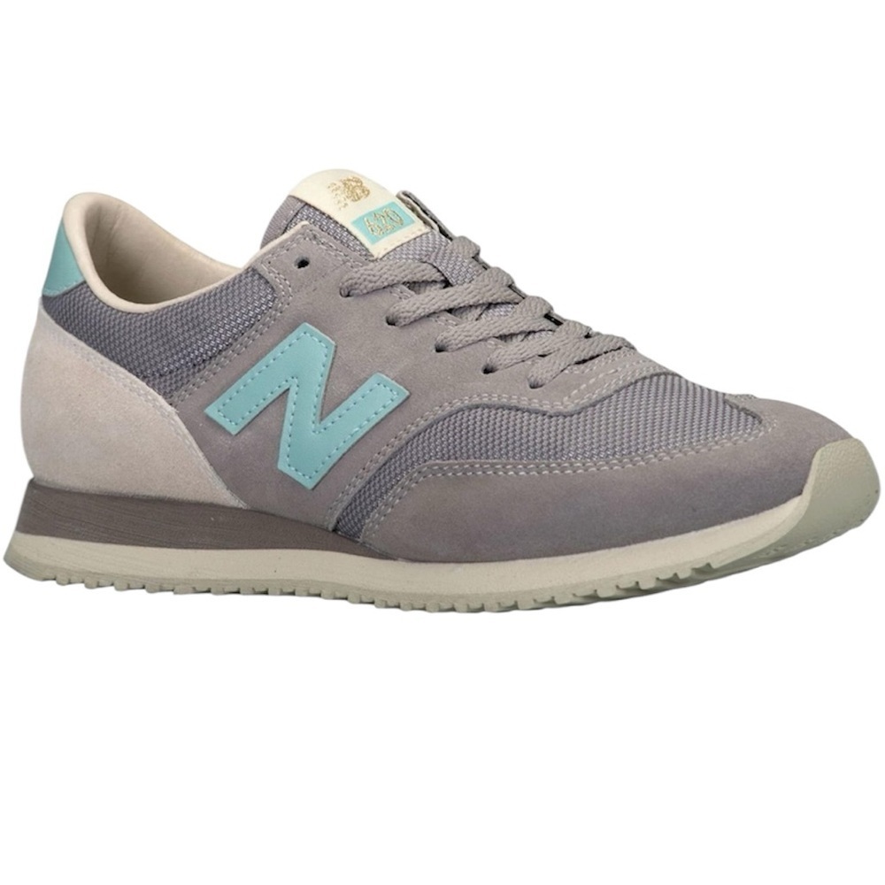 New Balance 620 classic 70’s lace‎ up women’s sneakers sz 10 gray aqua